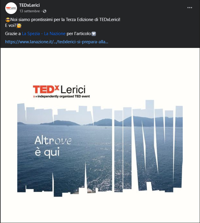 Altrove è qui - TEDx Lerici